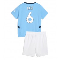 Camisa de time de futebol Manchester City Nathan Ake #6 Replicas 1º Equipamento Infantil 2024-25 Manga Curta (+ Calças curtas)